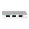 DIGITUS Hub USB 4 puertos USB 3.0 externo negro acabado brillo