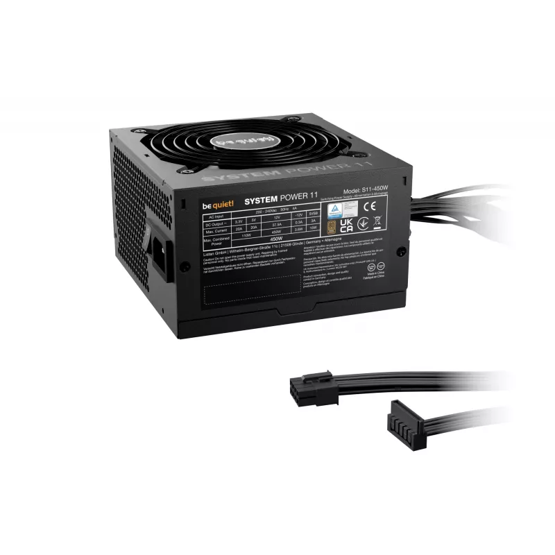 be quiet System Power 11 450W Fuente de alimentación 20+4 Pin ATX ATX Negro
