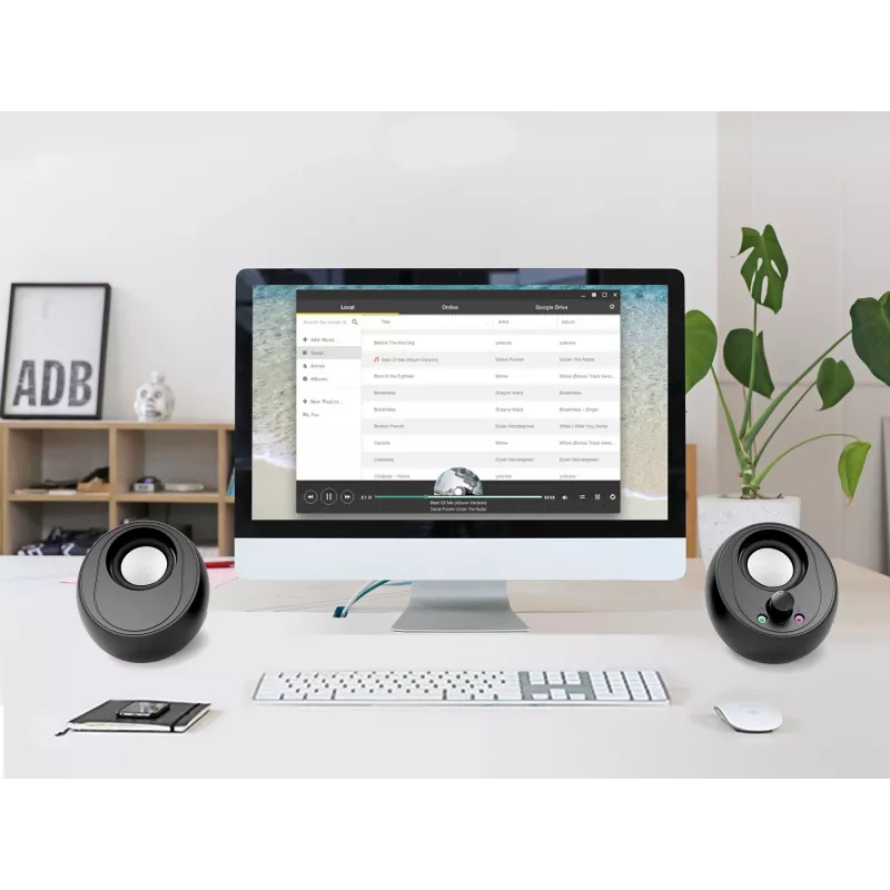 Conceptronic BJORN Altavoces de ordenador 2.0 canales con Bluetooth, 10 W