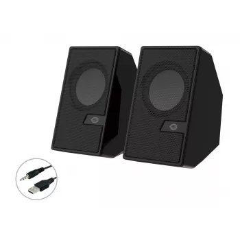 Conceptronic BJORN Altavoces de ordenador 2.0 canales con Bluetooth, 6 W