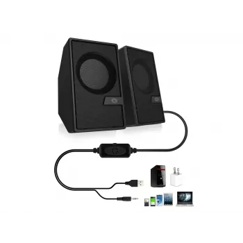 Conceptronic BJORN Altavoces de ordenador 2.0 canales con Bluetooth, 6 W