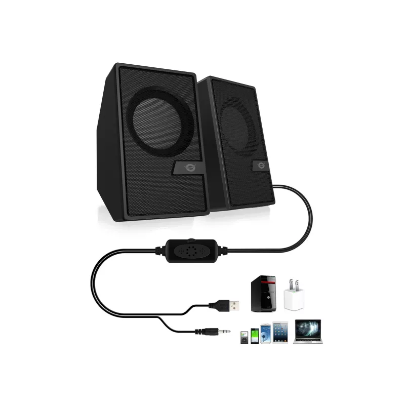 Conceptronic BJORN Altavoces de ordenador 2.0 canales con Bluetooth, 6 W