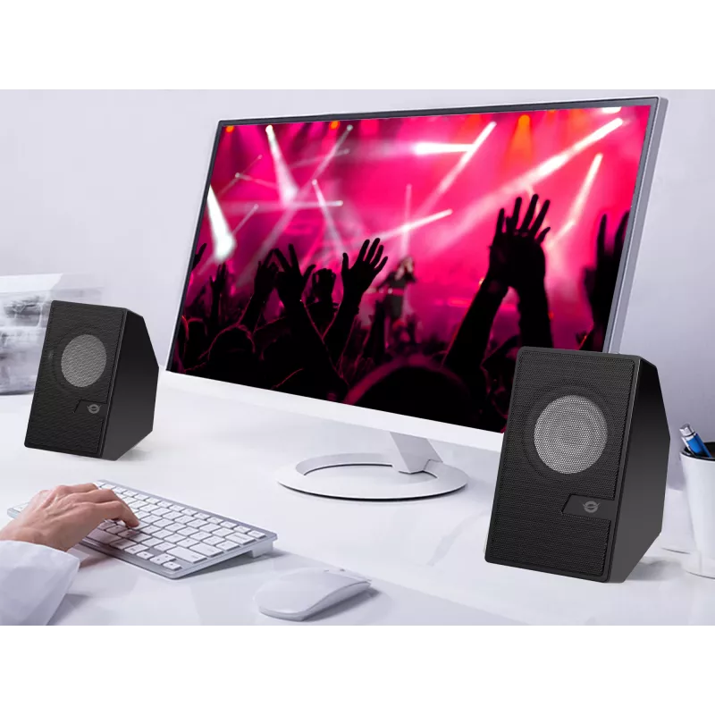 Conceptronic BJORN Altavoces de ordenador 2.0 canales con Bluetooth, 6 W