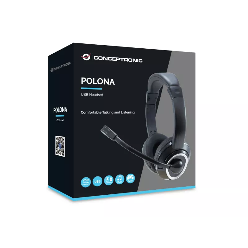 Conceptronic POLONA Auriculares USB
