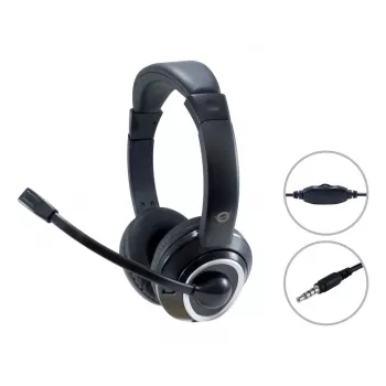 Conceptronic POLONA02B Auriculares/Headset Con cable Diadema Gaming Negro