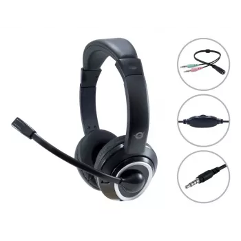 Conceptronic POLONA02BA Auriculares/Headset Con cable Diadema Gaming Negro