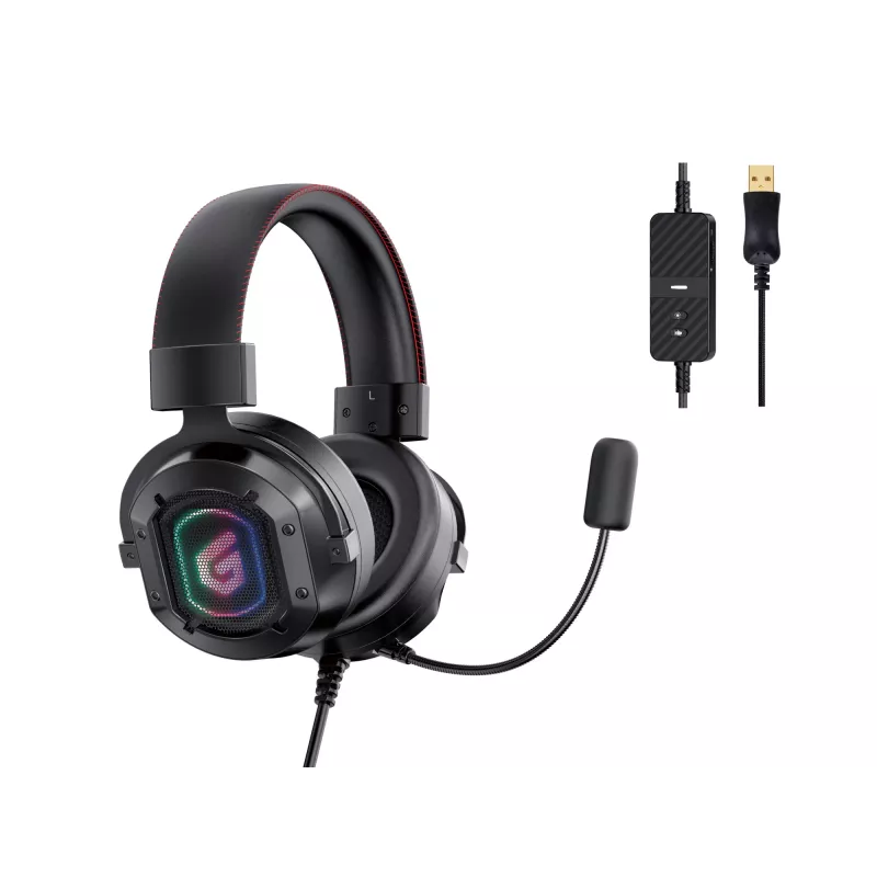 Conceptronic ATHAN Auriculares gaming USB con sonido envolvente 7.1 canales