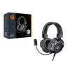 Conceptronic ATHAN Auriculares gaming con sonido estéreo, Con cable, 20 - 20000 Hz, Gaming, 477 g, Auriculares, Negro
