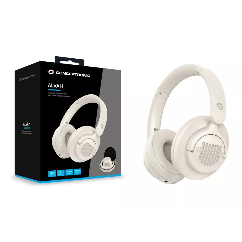 Conceptronic ALVAH02C auriculares estéreo Bluetooth con cancelación activa de ruido