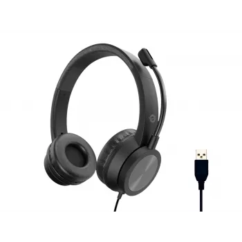 Conceptronic POLONA05B auriculares estéreo USB con micrófono con cancelación de ruido