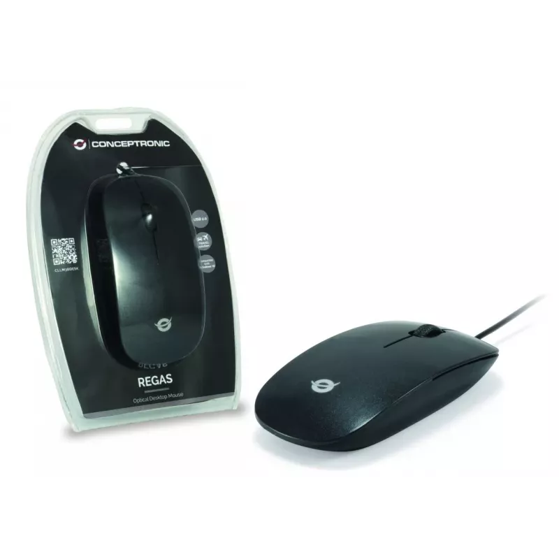 Conceptronic ratón óptico de sobremesa CLLM3BDESK USB Type-A