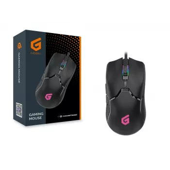 Conceptronic DJEBBEL 6D ratón gaming, 7200 DPI, para diestros, óptico, USB Type-A, 7200 DPI, negro