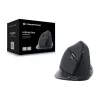 Conceptronic LORCAN ERGO ratón ergonómico Bluetooth de 6 botones, para diestros, diseño vertical, óptico, Bluetooth, 1600 DPI, negro