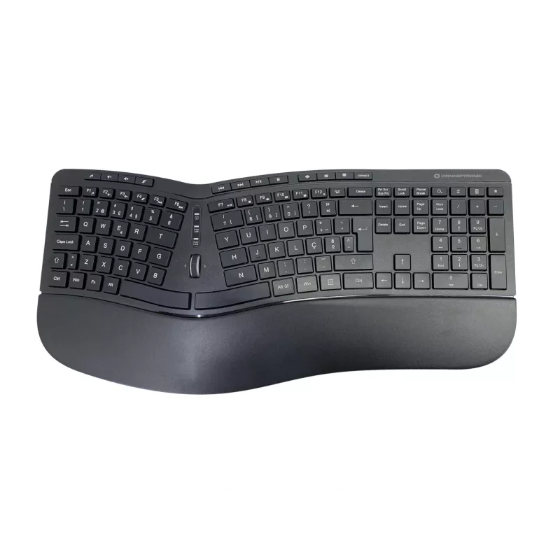 Conceptronic ORAZIO ERGO conjunto ergonómico inalámbrico de teclado y ratón, distribución portuguesa