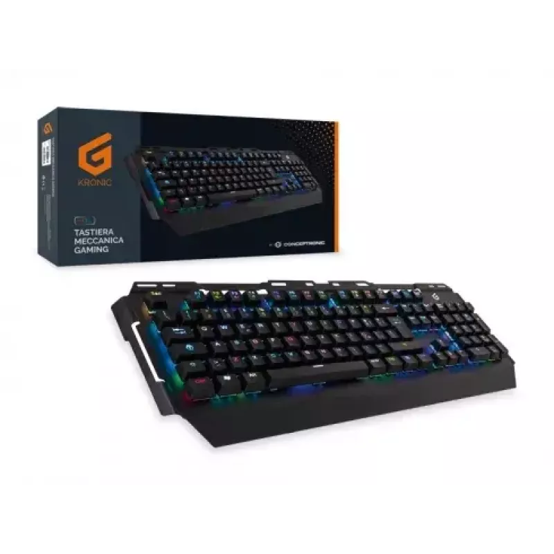 Conceptronic KRONIC teclado gaming mecánico, RGB, distribución italiana