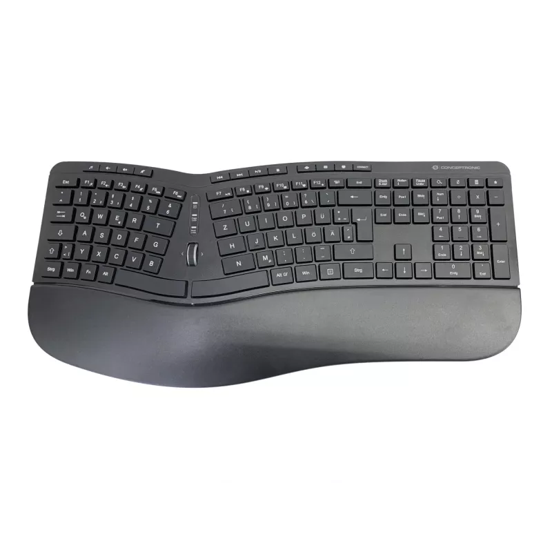 Conceptronic ORAZIO ERGO conjunto ergonómico inalámbrico de teclado y ratón, distribución alemana