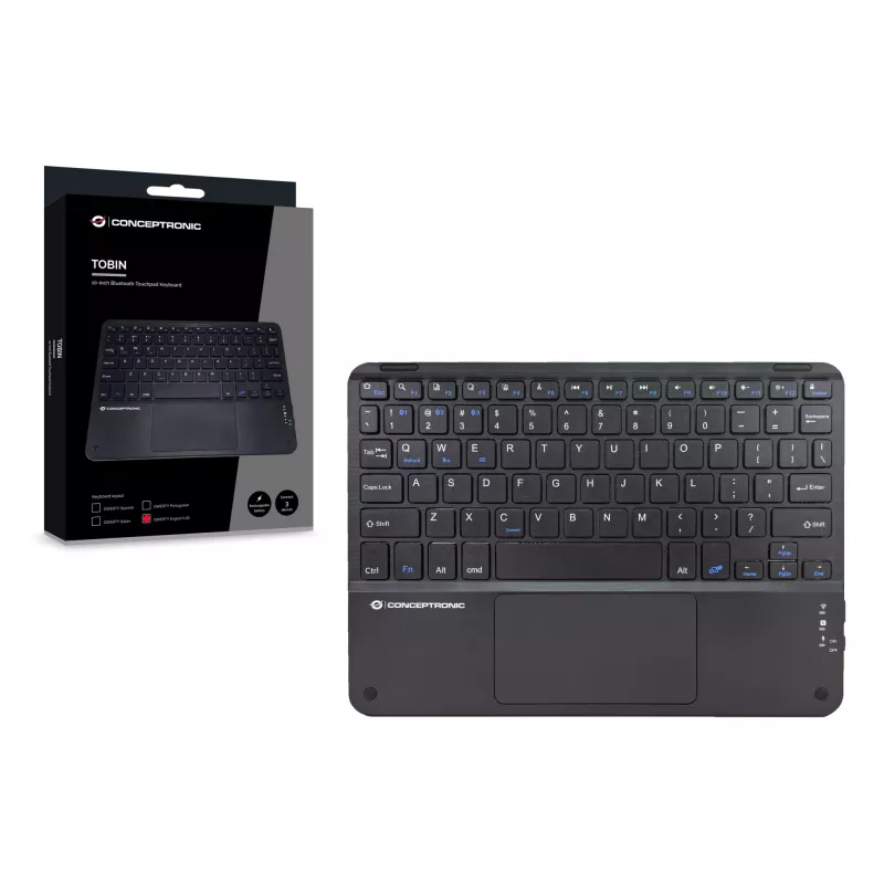 Conceptronic TOBIN01BUS teclado Bluetooth con touchpad de 10