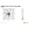 Ventilador para carcasa de PC be quiet Light Wings 140 mm PWM Reverse White 14 cm 1 ud.