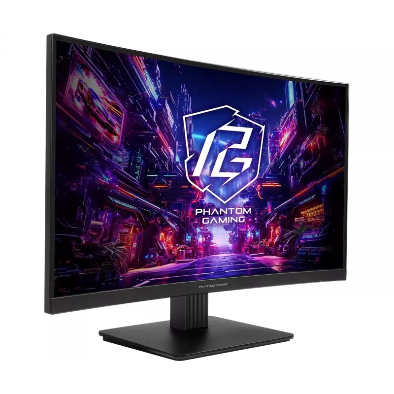 ASROCK monitor gaming - Pg27qrt1b - 27 inch - 2560 X 1440 Qhd - Curved 180hz - negro