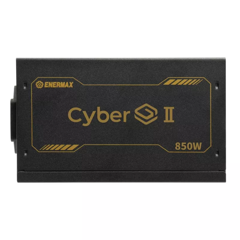 Enermax CyberG II ERV850G-AHG-NAC fuente de alimentación para PC, 850 W, 80 Plus Gold, no modular, ATX, conector GPU de alta potencia de 12 pines, negro