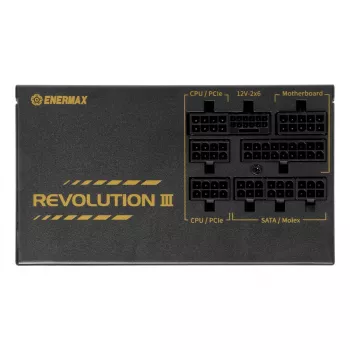 Fuente de alimentación ENERMAX ERV650G-AHG-MAC 650 W 20+4-Pin ATX totalmente modular 80 PLUS Gold Negro