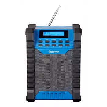 DENVER ELECTRONICS Wrd-60 radio DAB+ para obra con Bluetooth y función de luz de inundación