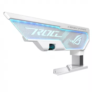 Soporte para tarjeta gráfica ASUS ROG Herculx Universal blanco – 0,5 m de longitud, compatible con 1 GPU, iluminación multicolor