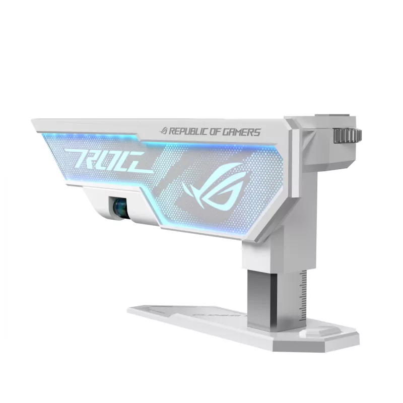 Soporte para tarjeta gráfica ASUS ROG Herculx Universal blanco – 0,5 m de longitud, compatible con 1 GPU, iluminación multicolor