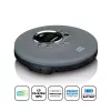 Reproductor de CD personal Lenco CD-400GY Antracita Compatible con MP3 Antigolpes 40s
