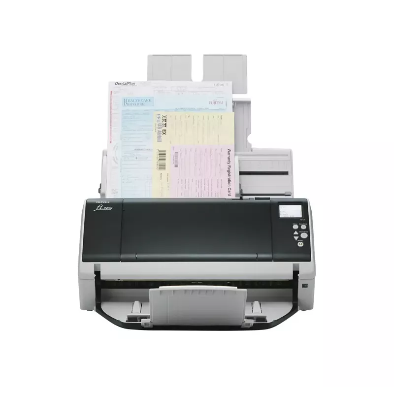 Ricoh fi-7480 Escáner ADF 600 x 600 DPI A3 Gris, blanco