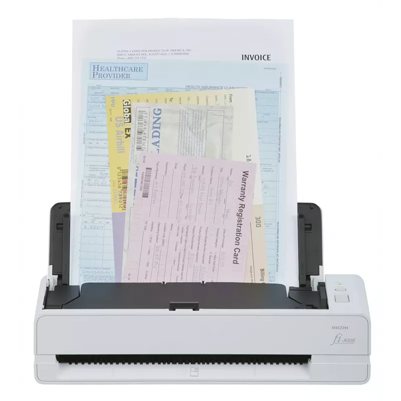 Ricoh fi-800R Escáner ADF + alimentación de hojas sueltas 600 x 600 dpi A4 Negro, blanco