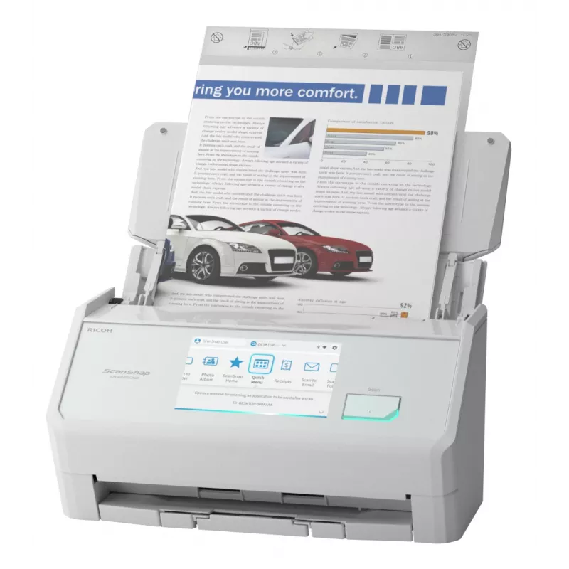 Ricoh ScanSnap IX2500 Escáner ADF 600 x 600 DPI A4 Blanco