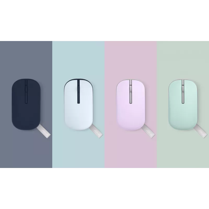 ASUS Marshmallow MD100 ratón oficina ambidiestro RF Wireless + Bluetooth óptico 1600 DPI