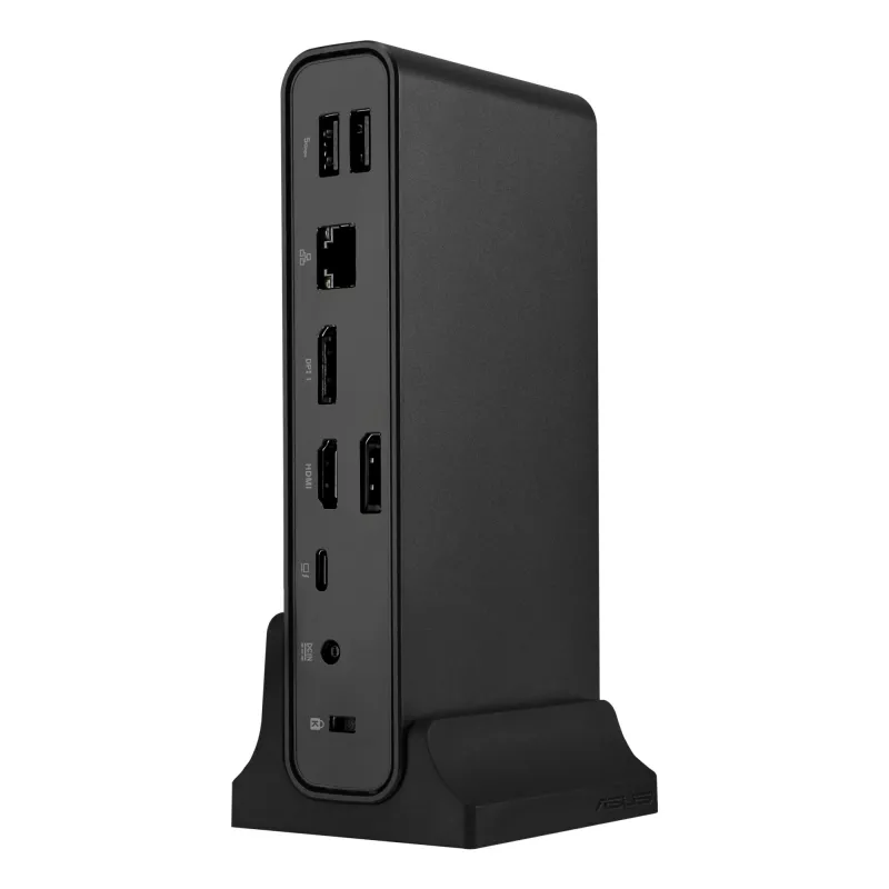 ASUS Triple Display USB-C Dock Duo DC301 con cable negro