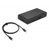 ASUS Triple Display USB-C Dock Duo DC301 con cable negro