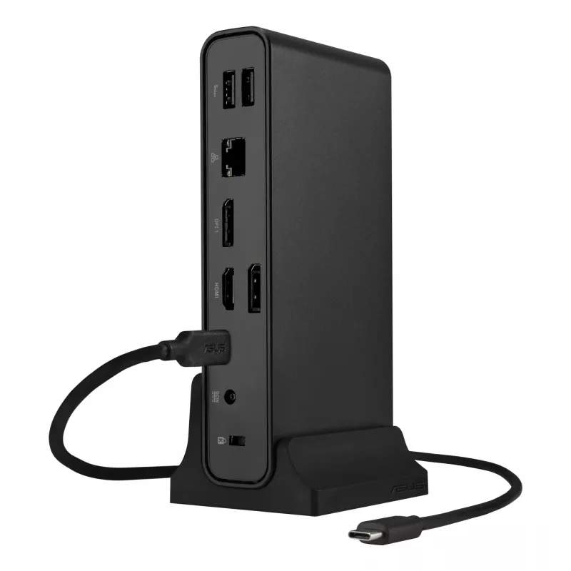 ASUS Triple Display USB-C Dock Duo DC301 con cable negro