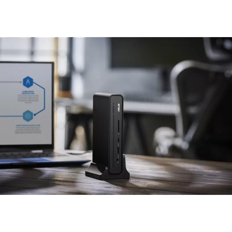 ASUS Triple Display USB-C Dock Duo DC301 con cable negro