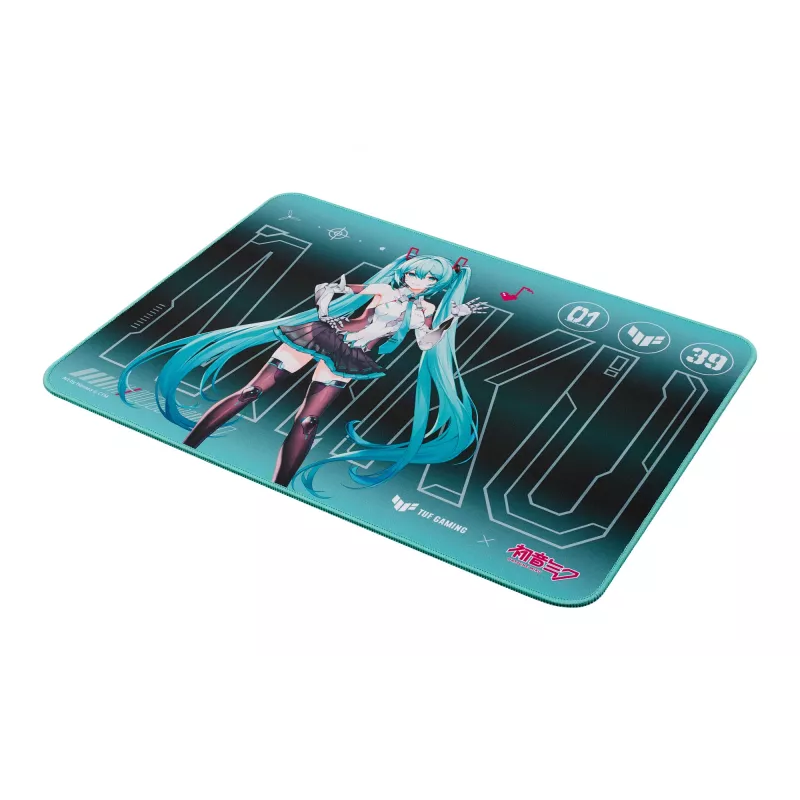 ASUS TUF Gaming P1 Hatsune Miku Edition alfombrilla gaming turquesa
