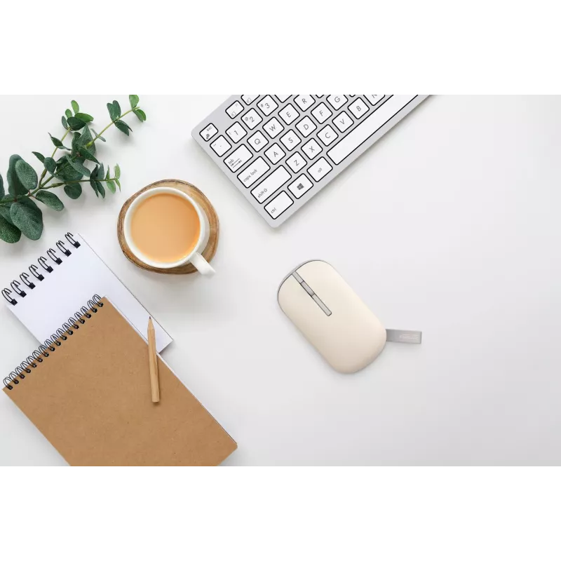 ASUS Marshmallow MD100 Ratón Office Ambidiestro RF Wireless + Bluetooth Óptico 1600 DPI