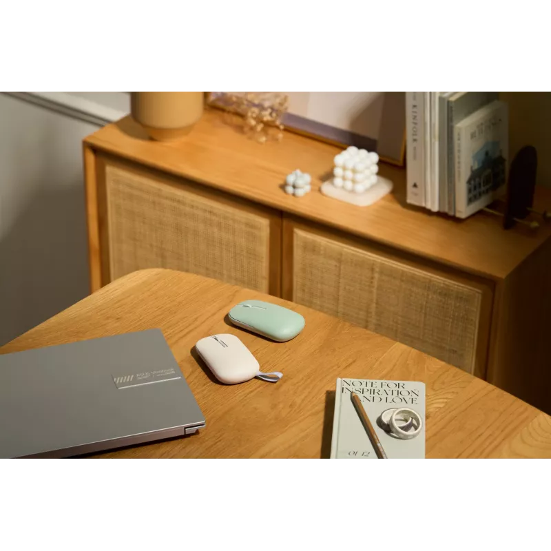 ASUS Marshmallow MD100 Ratón Office Ambidiestro RF Wireless + Bluetooth Óptico 1600 DPI