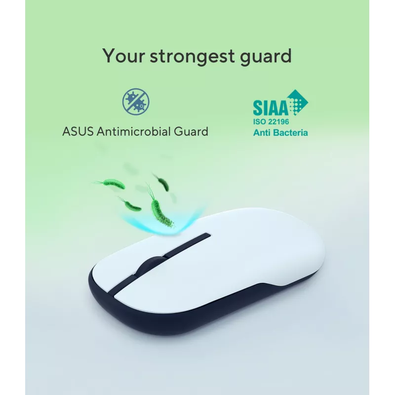 ASUS Marshmallow MD100 Ratón Office Ambidiestro RF Wireless + Bluetooth Óptico 1600 DPI