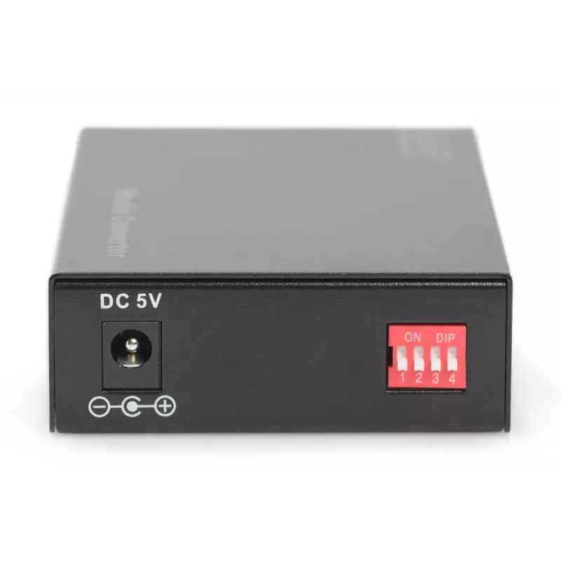 DIGITUS DN-82120-1 convertidor de medios Gigabit, multimodo, de 10/100/1000Base-T a 1000Base-SX, RJ45 / SC, 850 nm, hasta 0,5 km