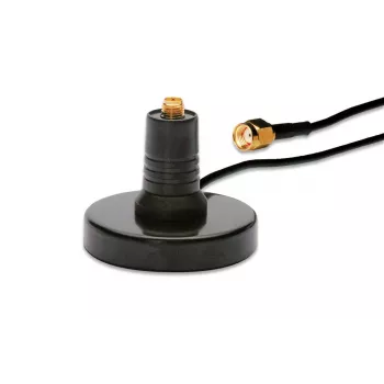 DIGITUS Base de antena Wireless LAN, base magnética, conector RP-SMA, cable Low-Loss de 1,5 m