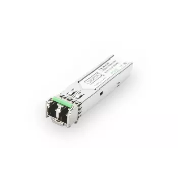 DIGITUS Módulo SFP 1,25 Gbit/s, hasta 80 km Monomodo, conector LC Dúplex 1000Base-LX, 1550 nm