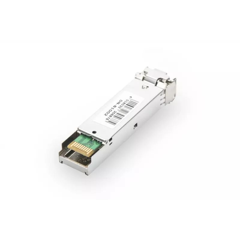 DIGITUS Módulo SFP 1,25 Gbit/s, hasta 80 km Monomodo, conector LC Dúplex 1000Base-LX, 1550 nm