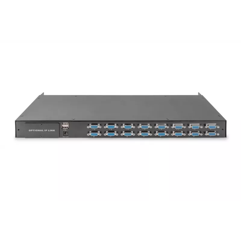 DIGITUS Conmutador KVM modular de 16 puertos para consola KVM modular