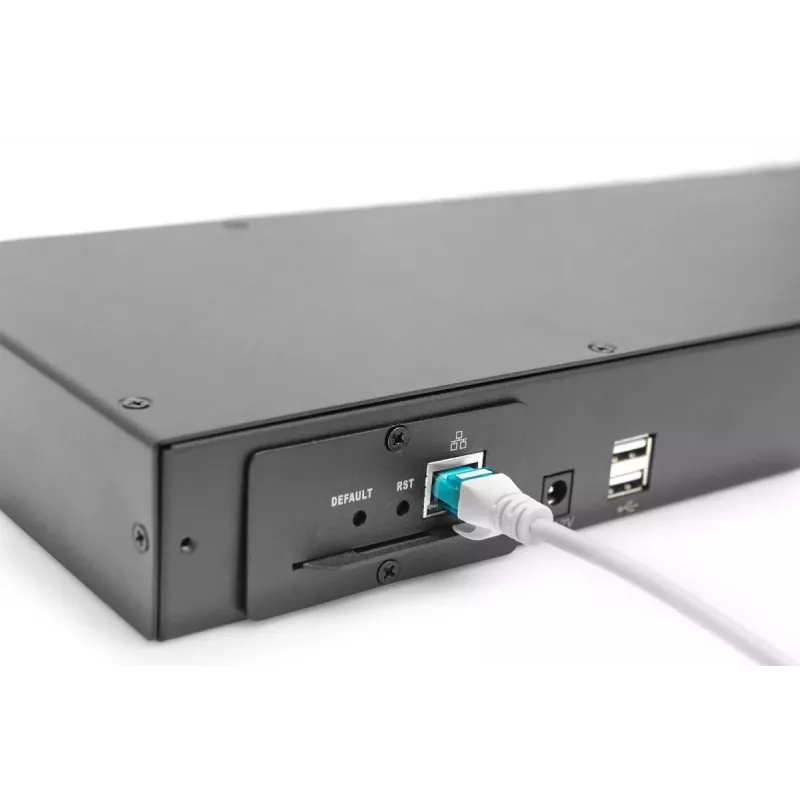 DIGITUS Conmutador KVM modular Cat5 de 16 puertos para consola KVM modular