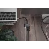 DIGITUS Adaptador USB-C - mini DP + VGA, 20 cm 4K/30Hz, Plata, carcasa de aluminio