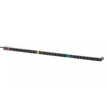 DIGITUS IT BASIC PDU. 3PH. 16A. 24 x C13. 3 x C19 Vertical. Cable de 3m. Conector IEC309 3Ph-16A