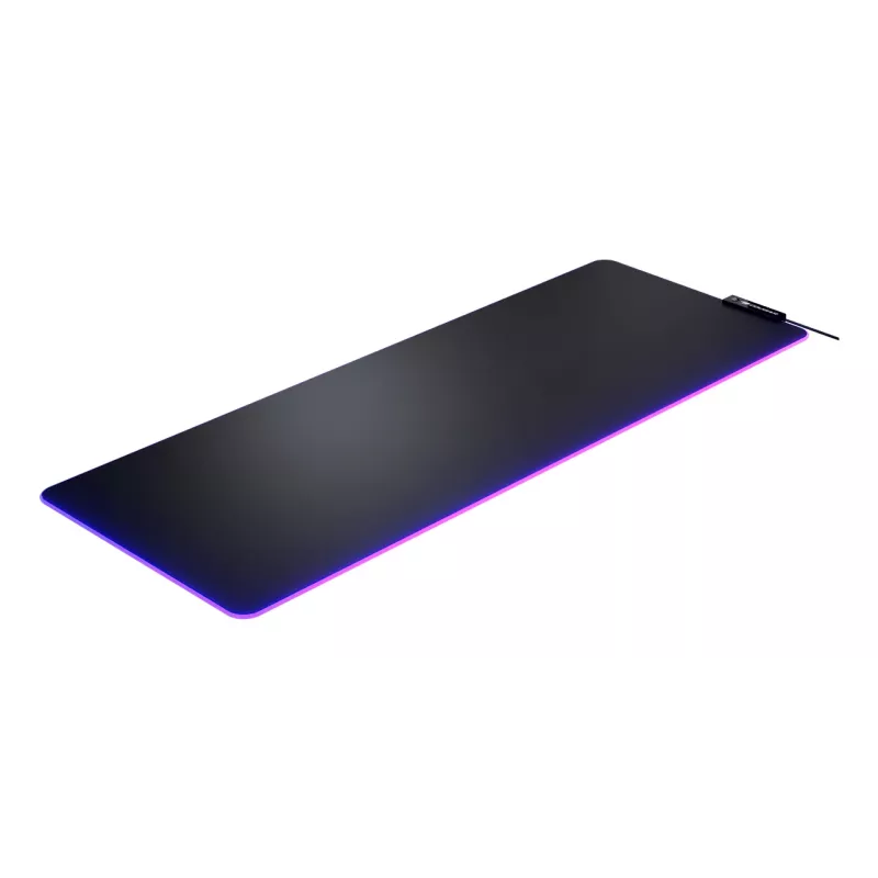 COUGAR Alfombrilla de ratón gaming NEON X, ARGB, 800x300, Negro, Unicolor, Tela, Goma, Varios, Base antideslizante, Alfombrilla de ratón gaming